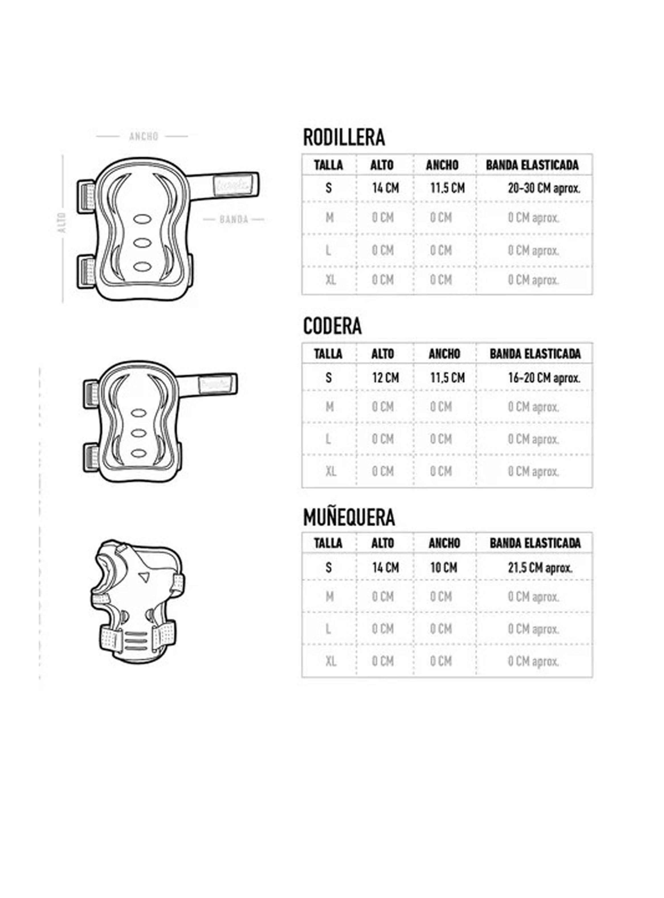 Set Protecciones Niños 3 a 8 Años Rodillera Codera Muñquera-5