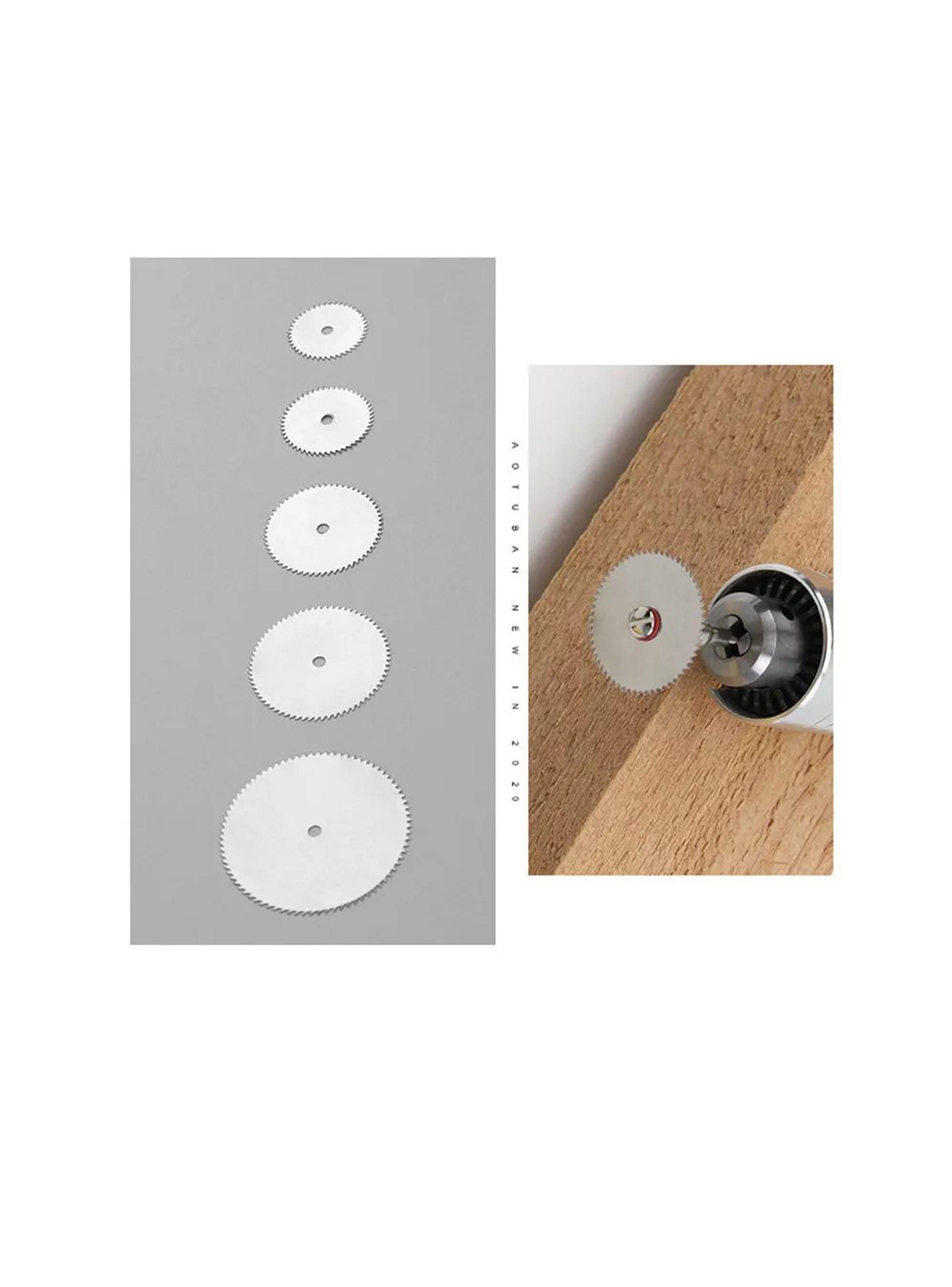Set 5 Discos De Corte De Madera Para Dremel + 1 Mandril-3