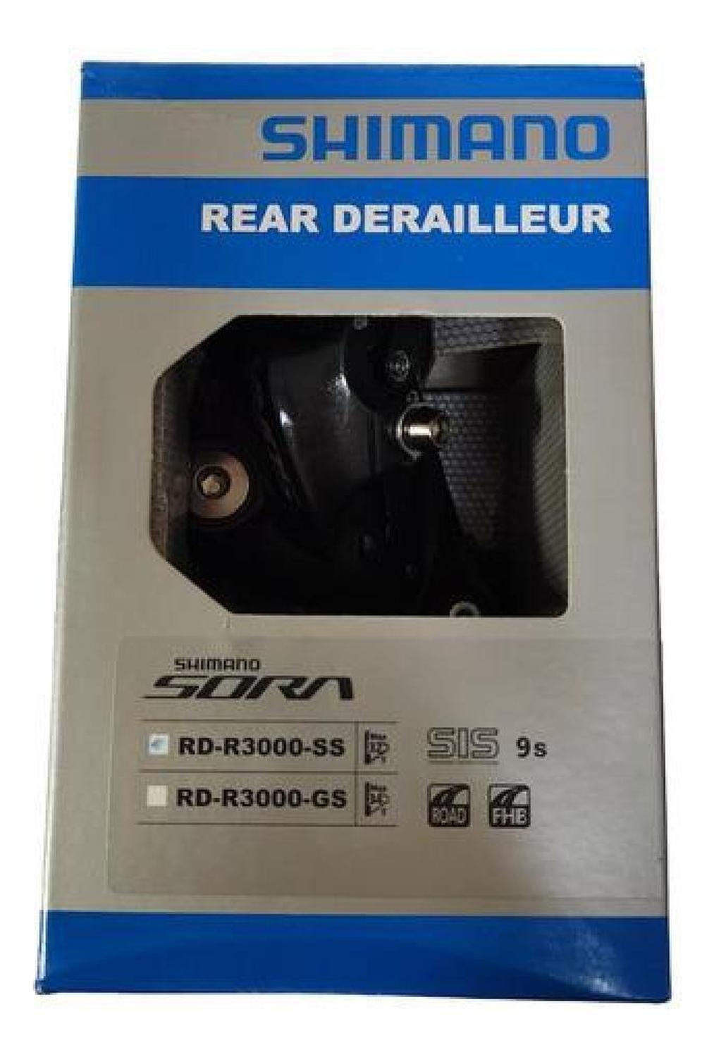 Desviador Trasero 9v Shimano Rd-r3000-ss Sora Pata De Cambio Negro Corto-6