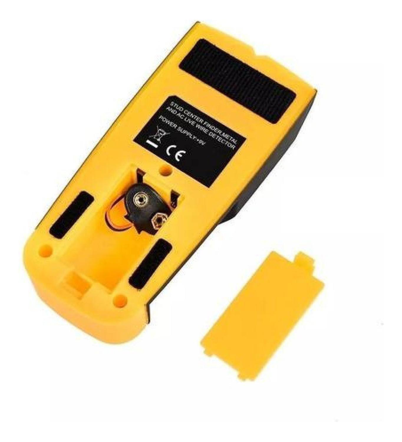 Detector Metales 3 En 1 Para Muros Metales Clavos Y Cableado - Amarillo-4