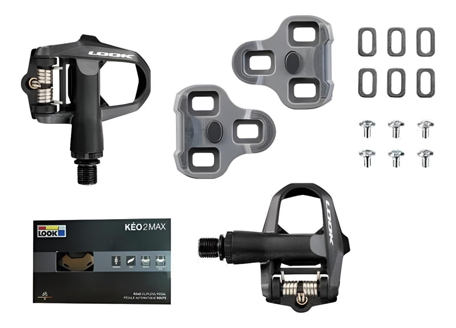 Pedales Ruta Bicicleta Look Kéo 2 Max + Calas Keo Grip - Negro-0