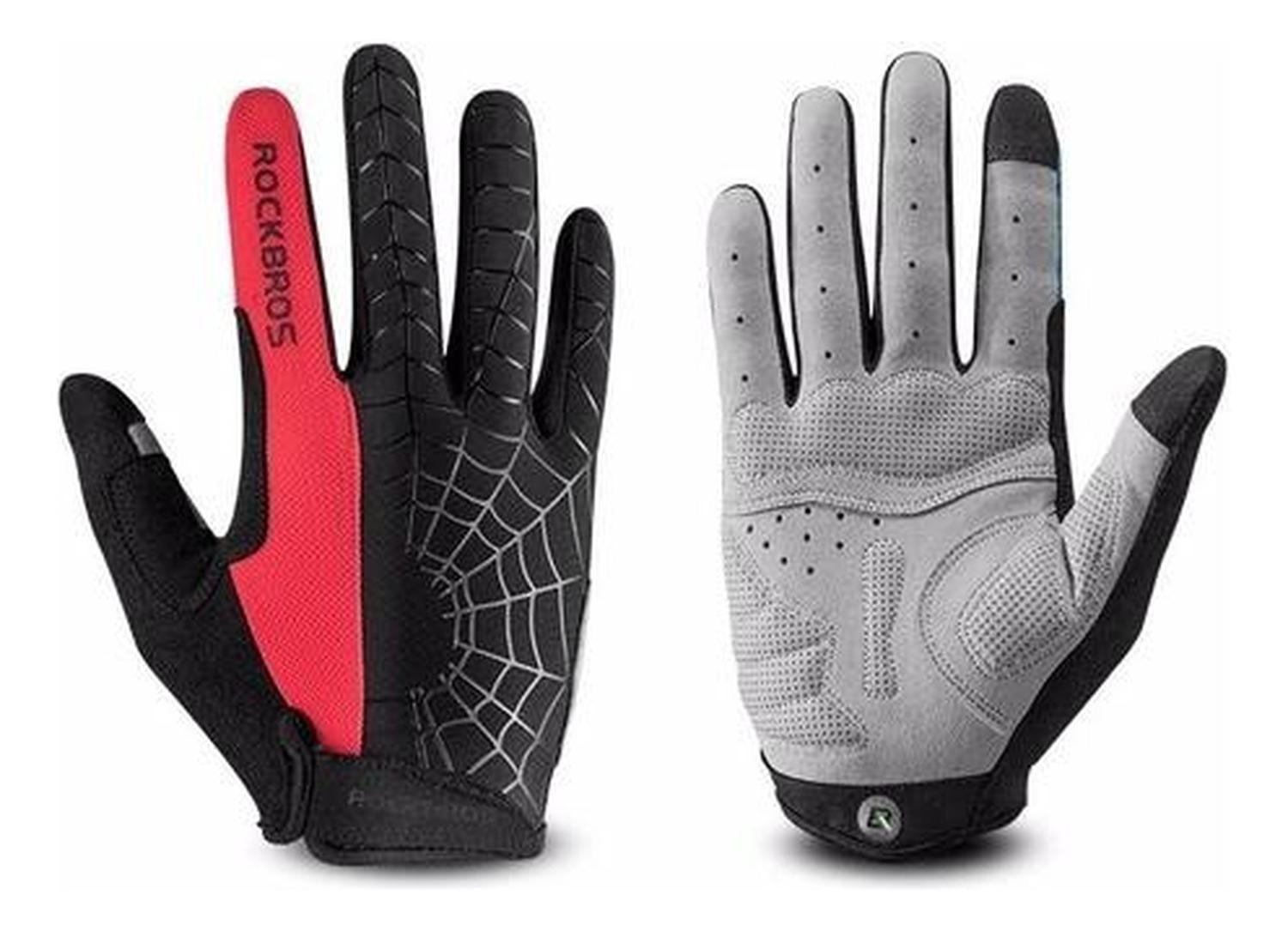 Guantes Rockbros Ciclismo Mtb Ruta Dedo Largo Bicicleta-1