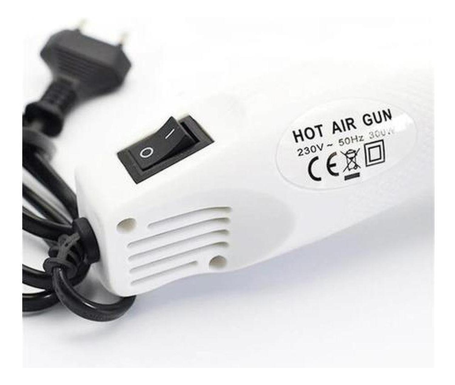 Pistola De Calor Soplador Aire Caliente 300w Bricolaje 200ºc Blanco-4