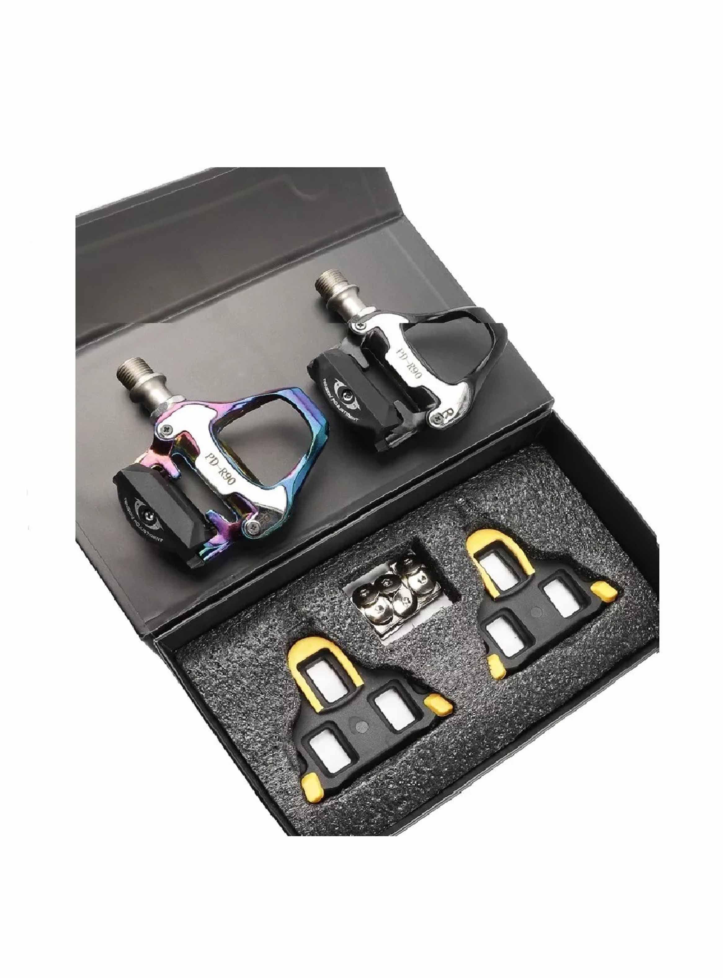 Pedales De Ruta + Calas, Compatible Shimano Spd, Bicicleta-3