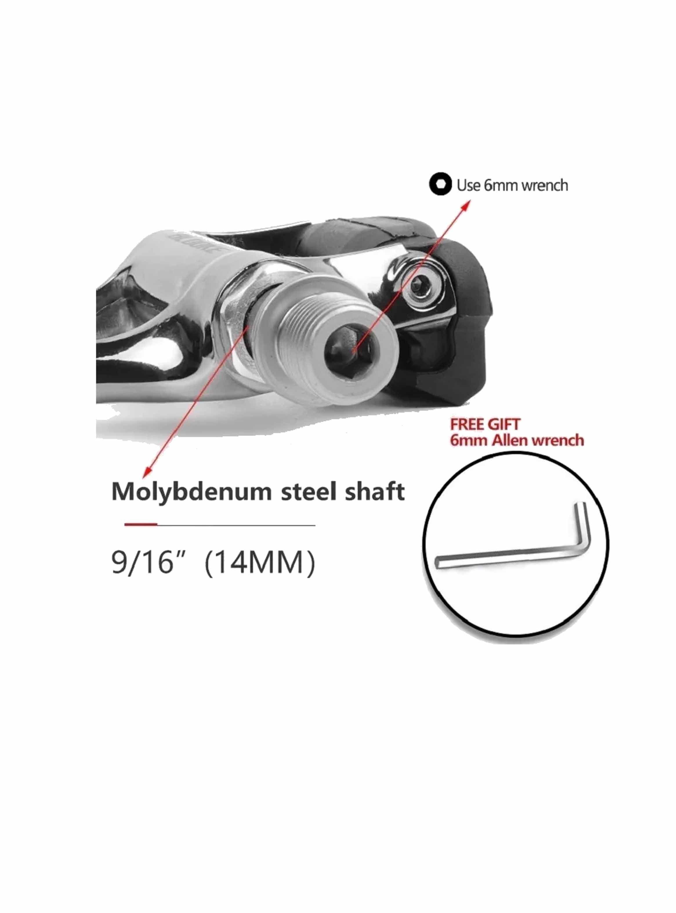 Pedales De Ruta + Calas, Compatible Shimano Spd, Bicicleta-4