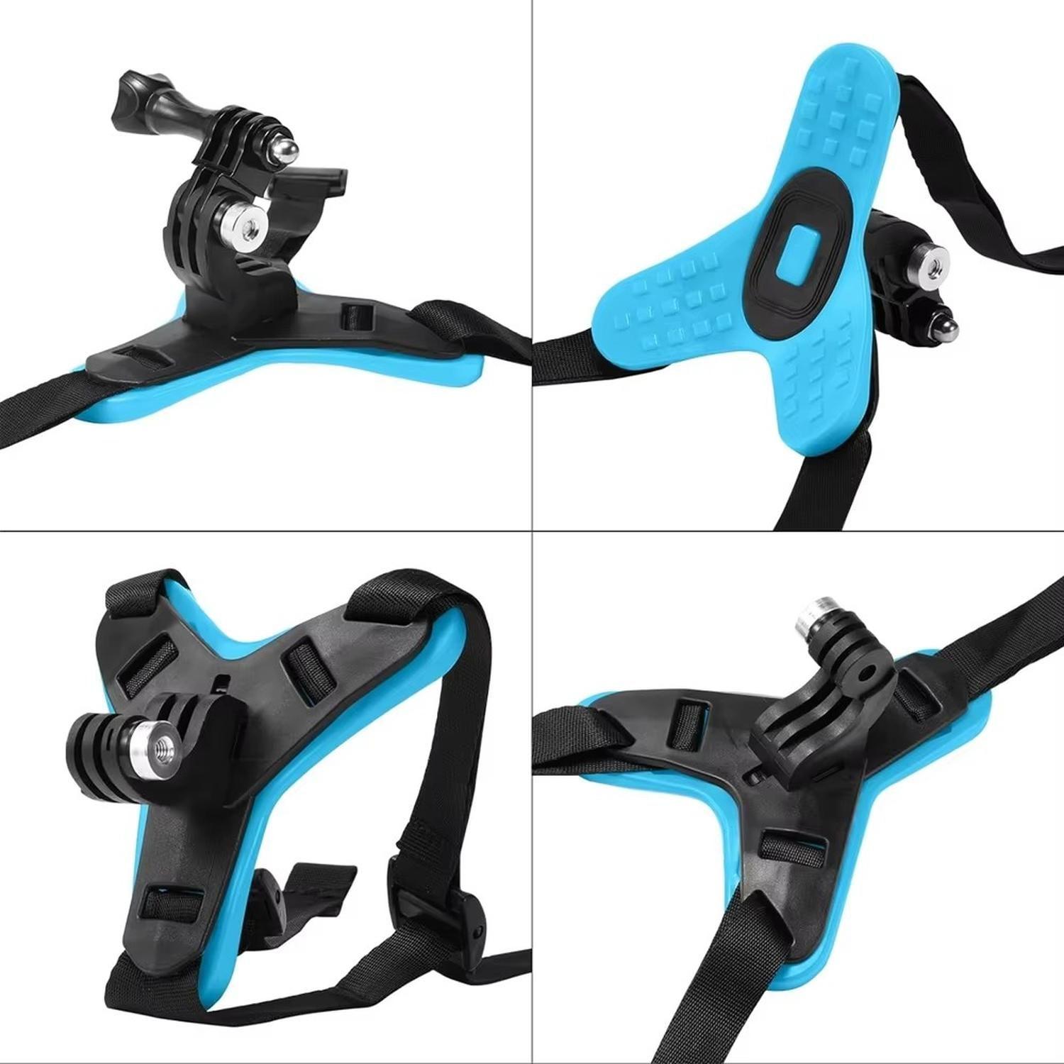 Montura de mentón para casco moto c/ adaptador GoPro-3