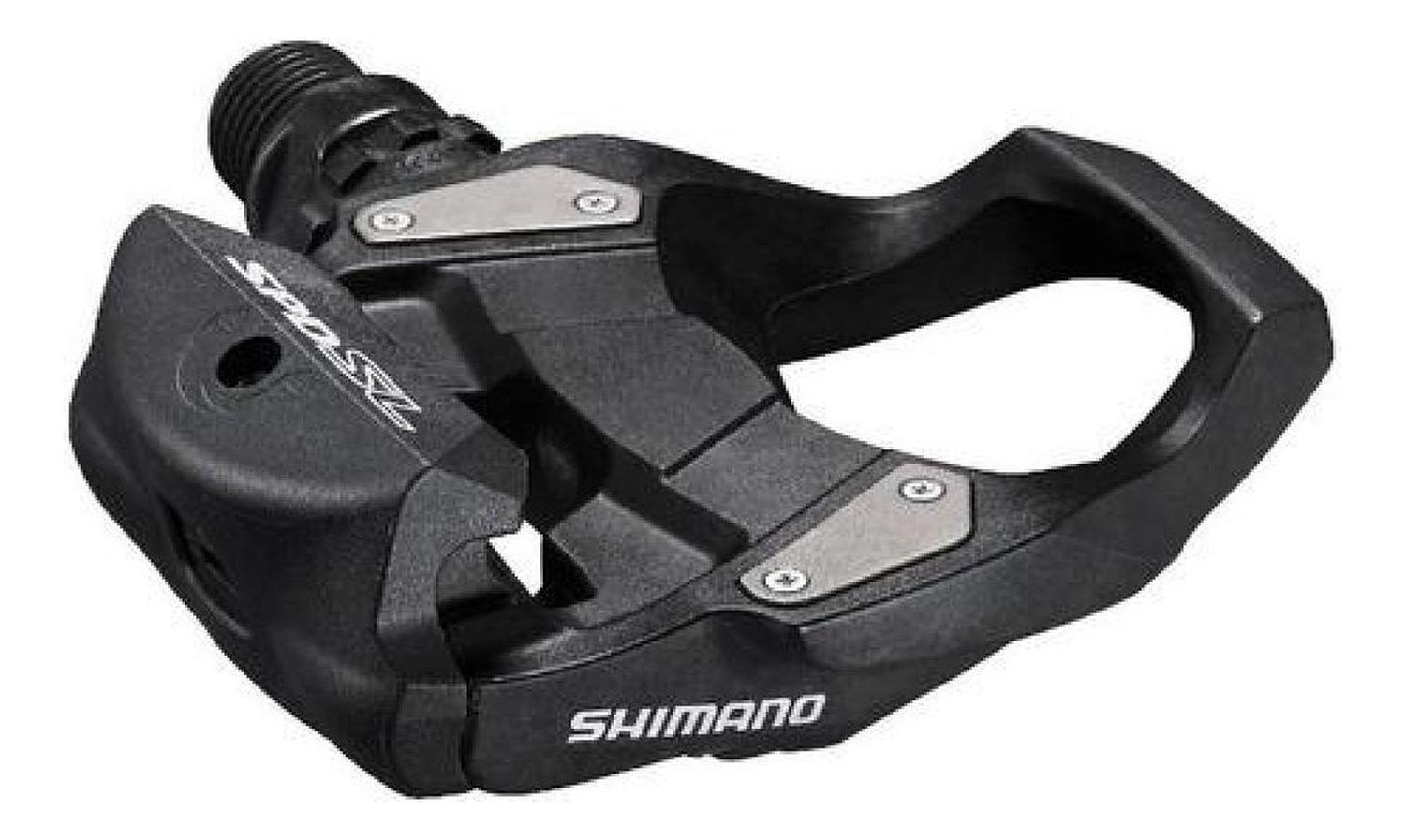 Pedales De Ruta Shimano Pd-rs500 Original + Calas Negro-2