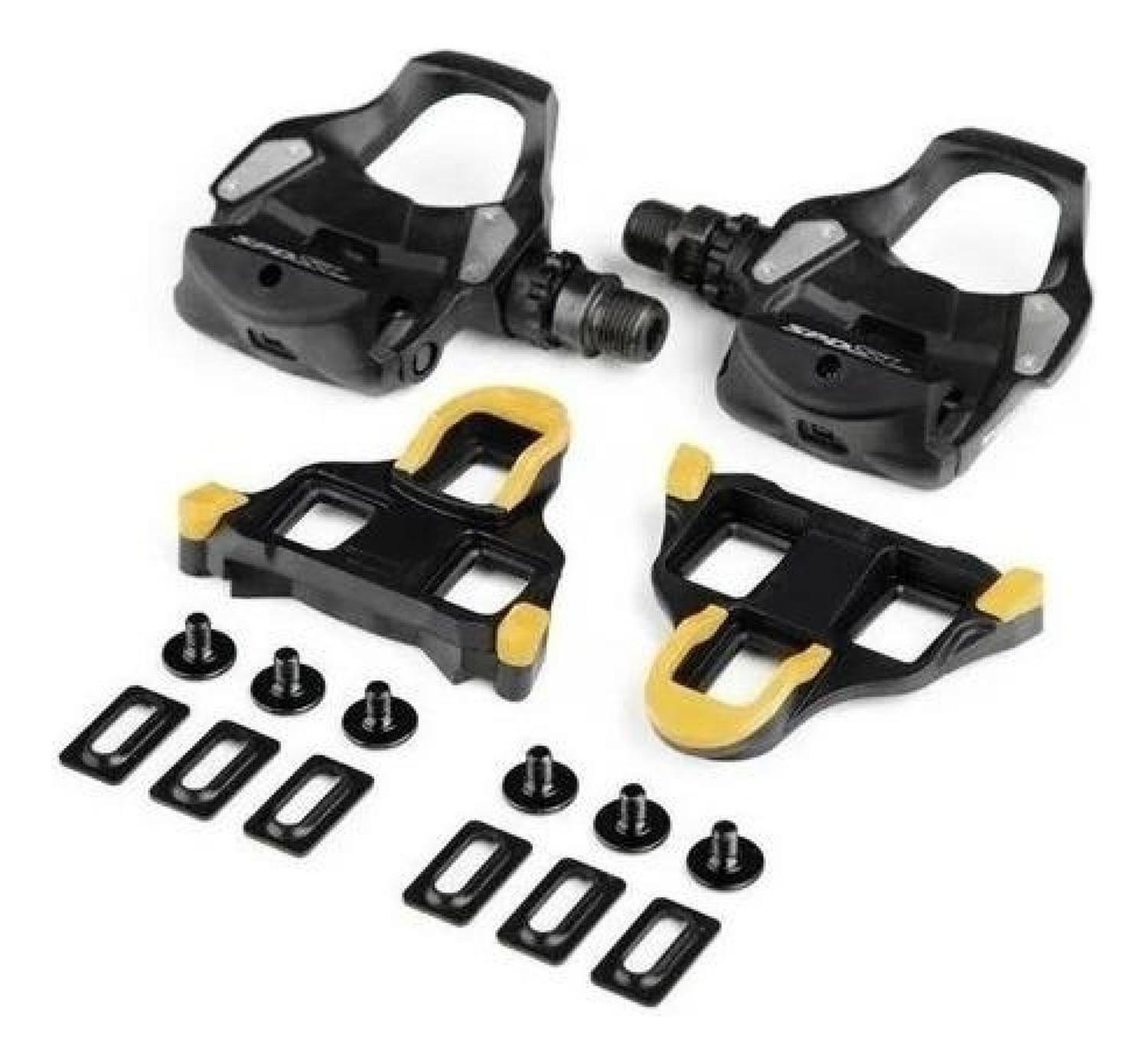 Pedales De Ruta Shimano Pd-rs500 Original + Calas Negro-3