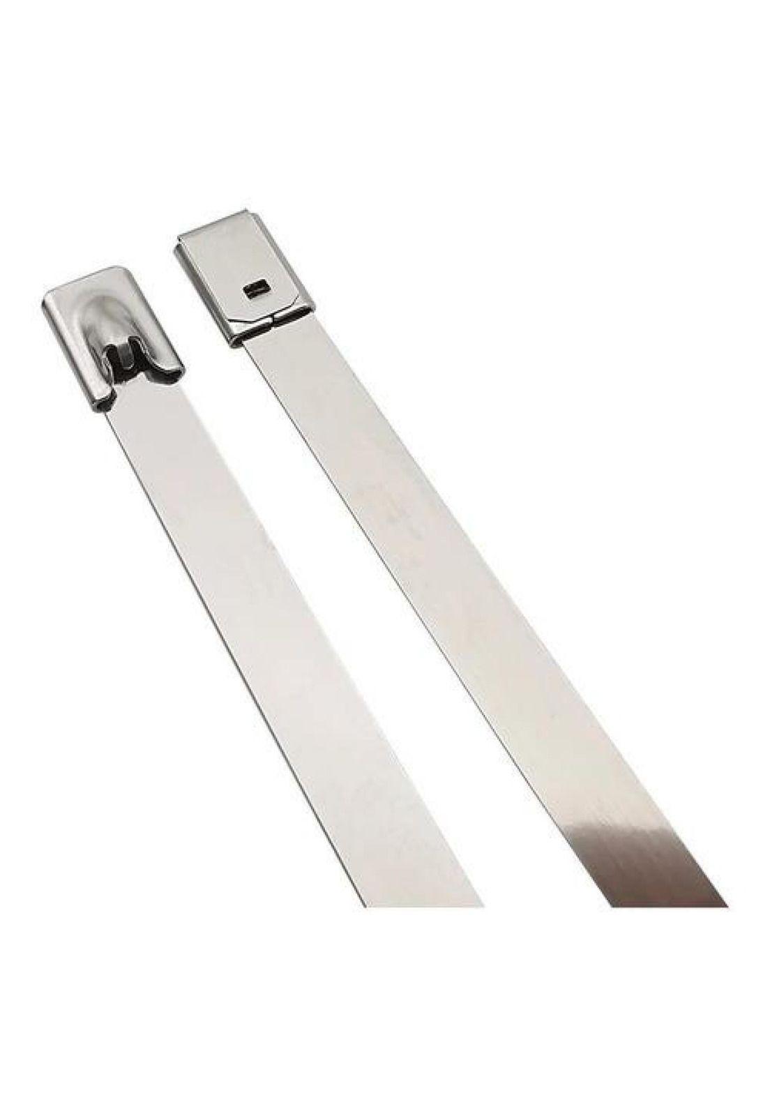 100 Flejes Metálicos C/ Hebilla Seguridad 4.6 X 200mm Zuncho-3