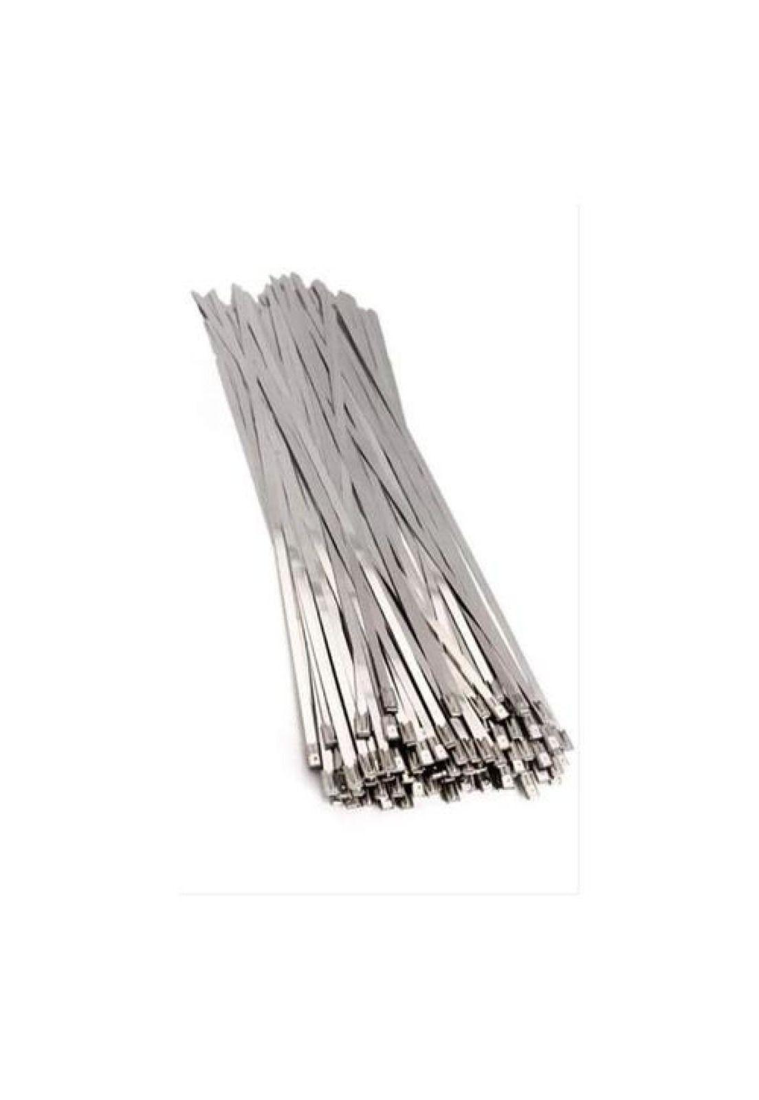 100 Flejes Metálicos C/ Hebilla Seguridad 4.6 X 200mm Zuncho-5