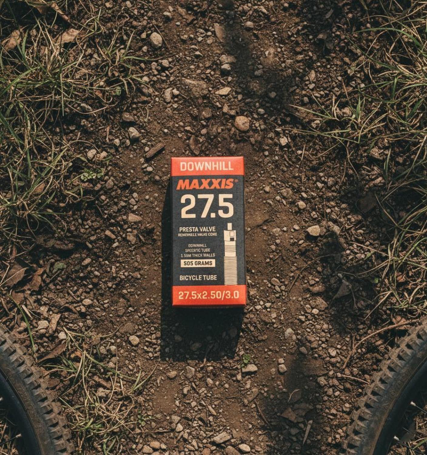 Cámara Maxxis Downhill 27.5×2.5-3.0 1.5mm Válvula Francesa Negro-3