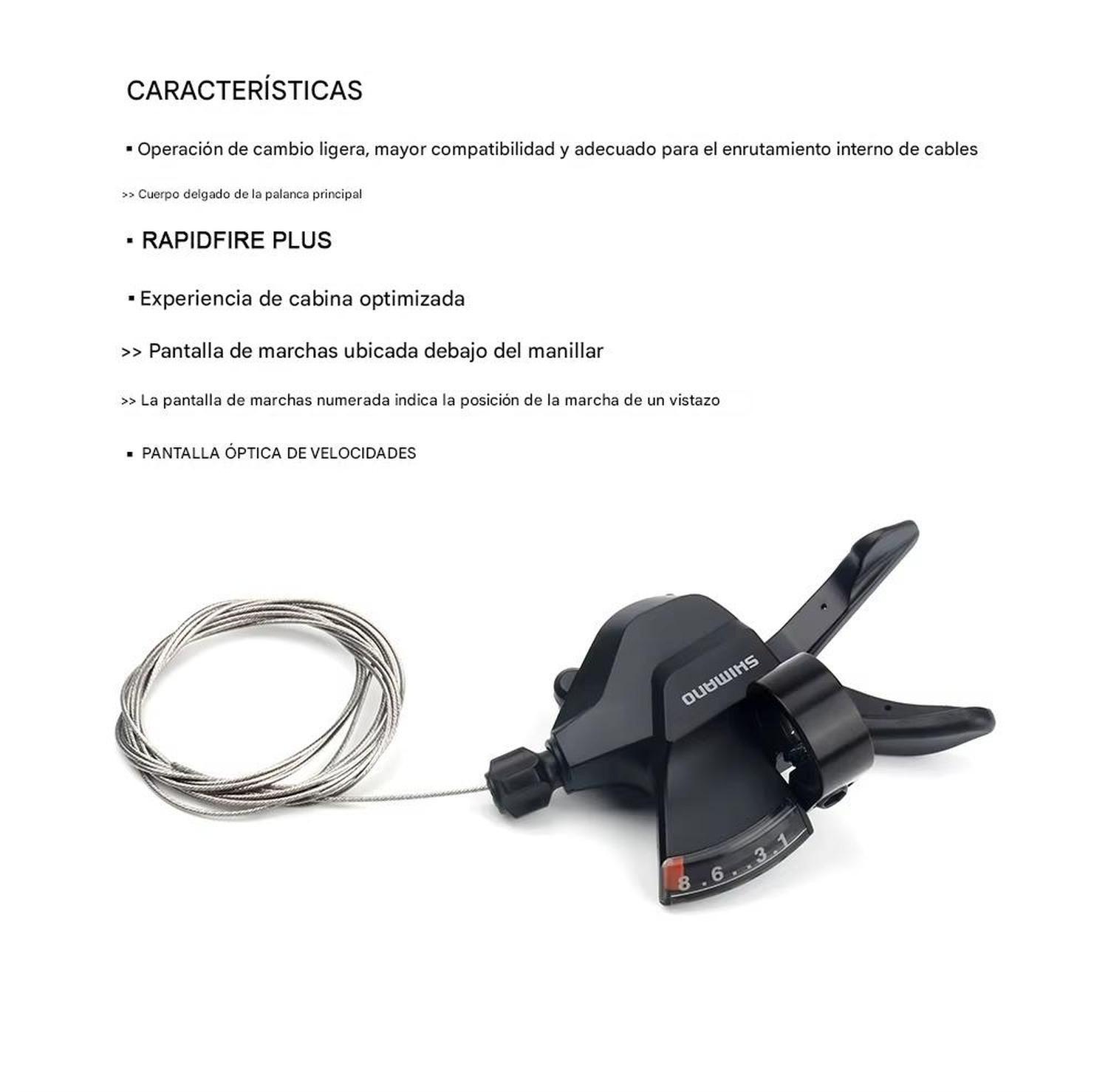 Kit Manillas Cambio Shimano Altus SL‑M315 Par 3x8 MTB-5