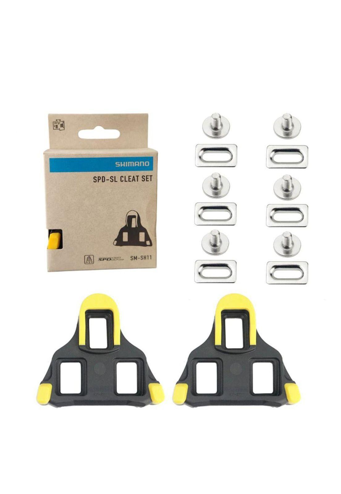 Calas Shimano SPD-SL SM-SH11 Amarillas Flotantes 6° Ruta-4