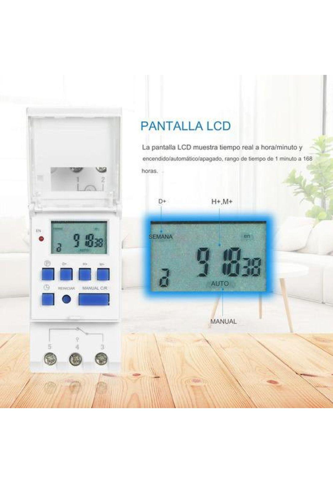 Timer Din Automático Programable Digital Temporizador 220v-2