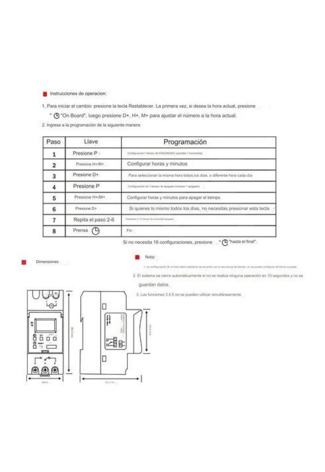 Timer Din Automático Programable Digital Temporizador 220v-5