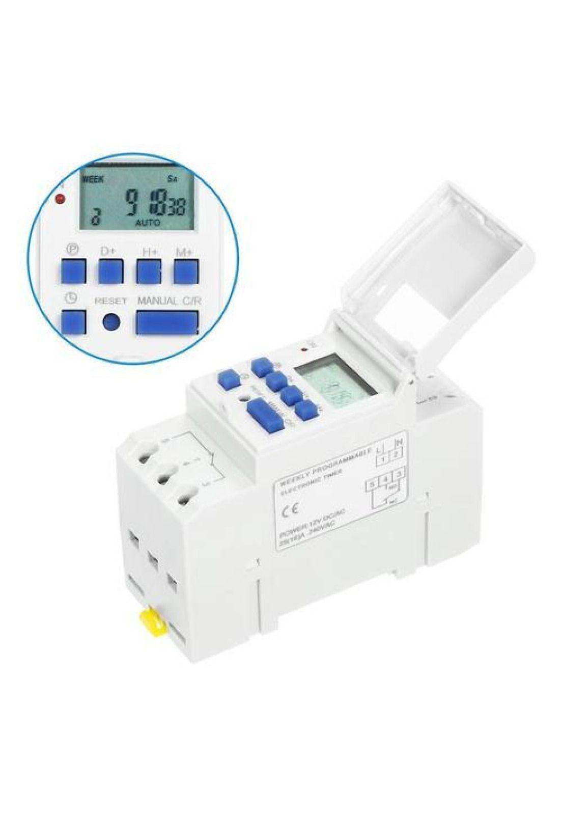 Timer Din Automático Programable Digital Temporizador 220v-7