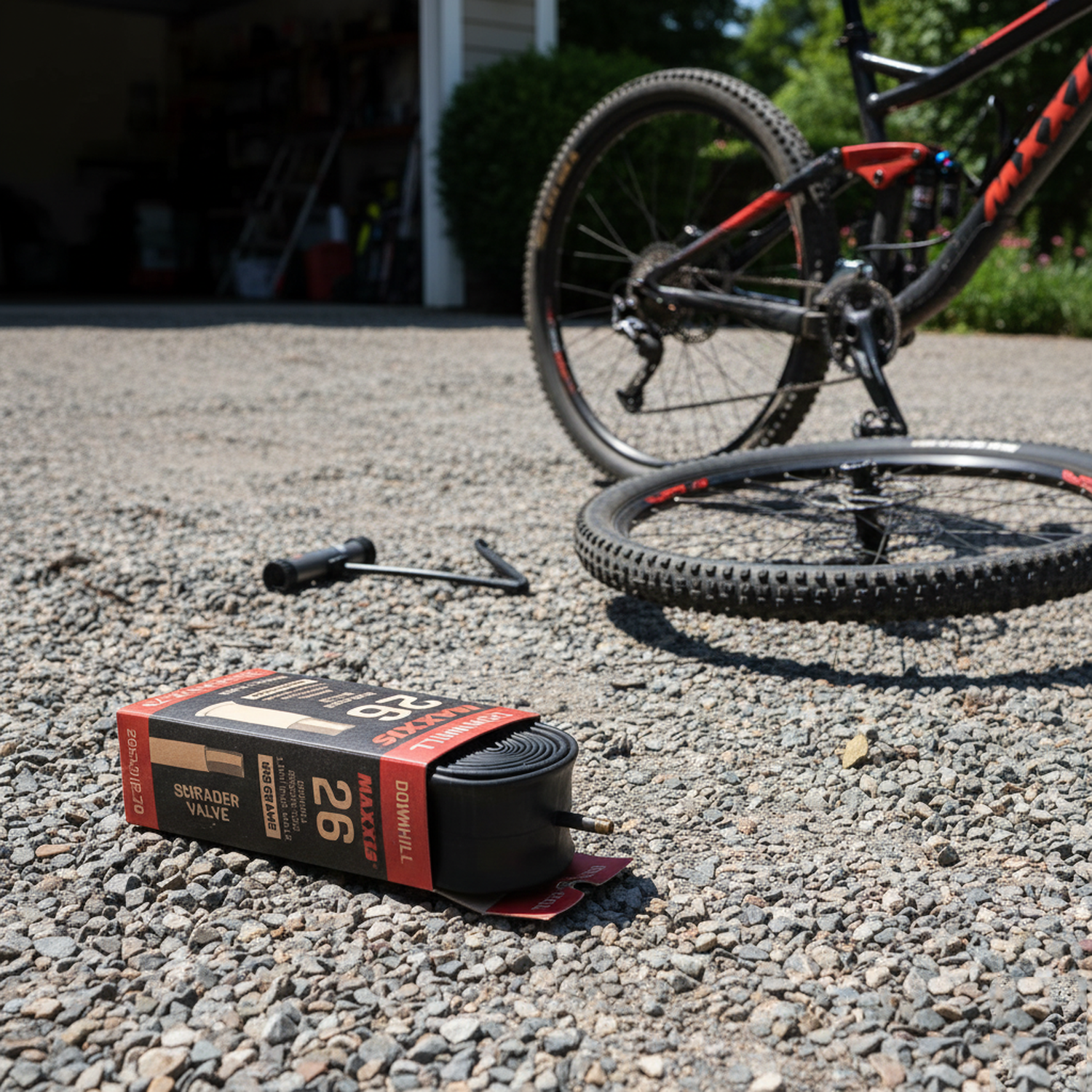 Cámara Maxxis Downhill 26x2.50/2.70 Válvula Auto Negro-2