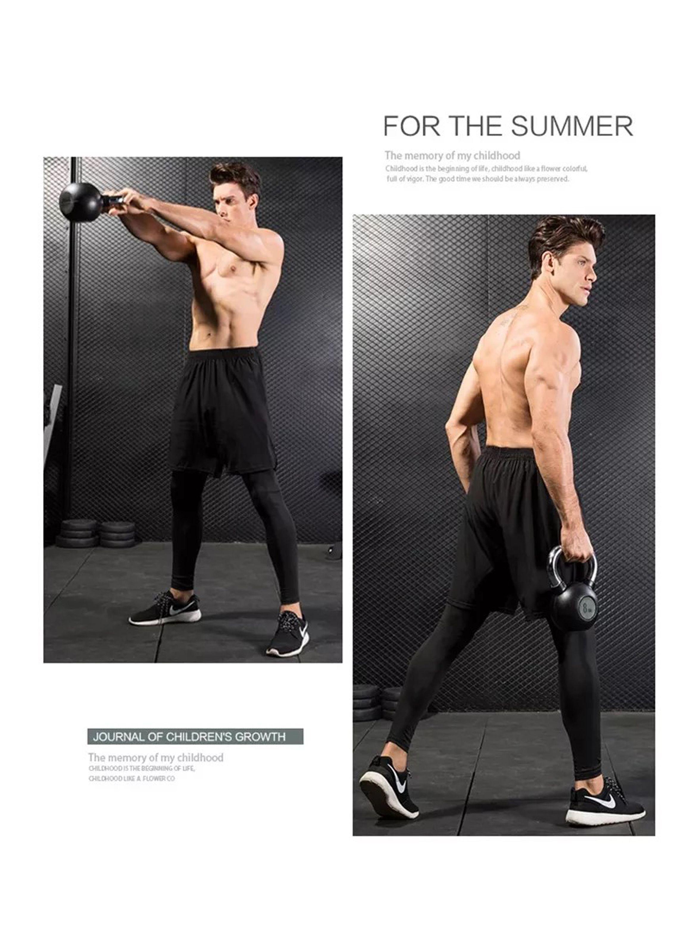 Short Gimnasio Hombre Con Calza Larga Y Bolsillo Para Celular-2