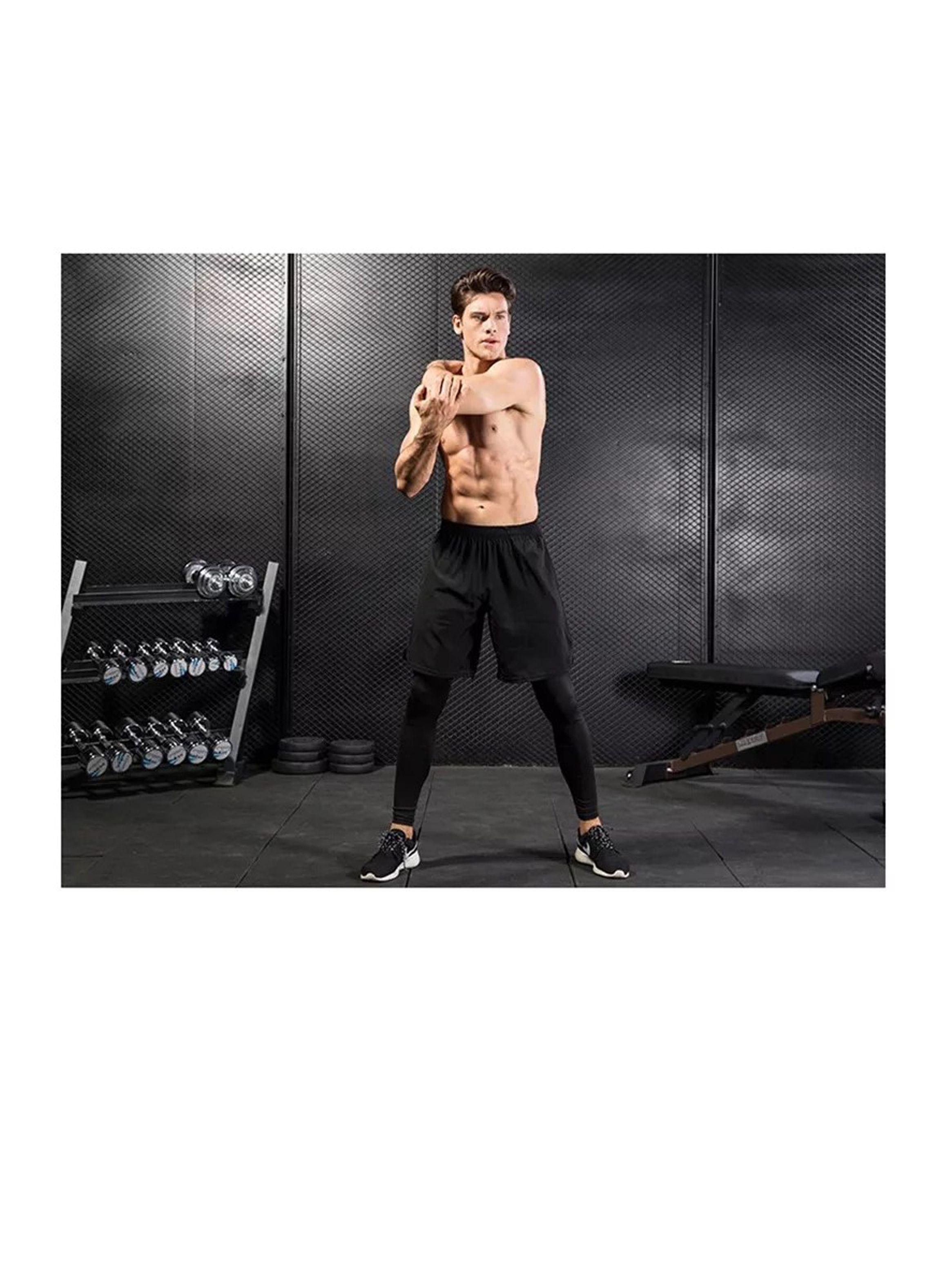 Short Gimnasio Hombre Con Calza Larga Y Bolsillo Para Celular-3