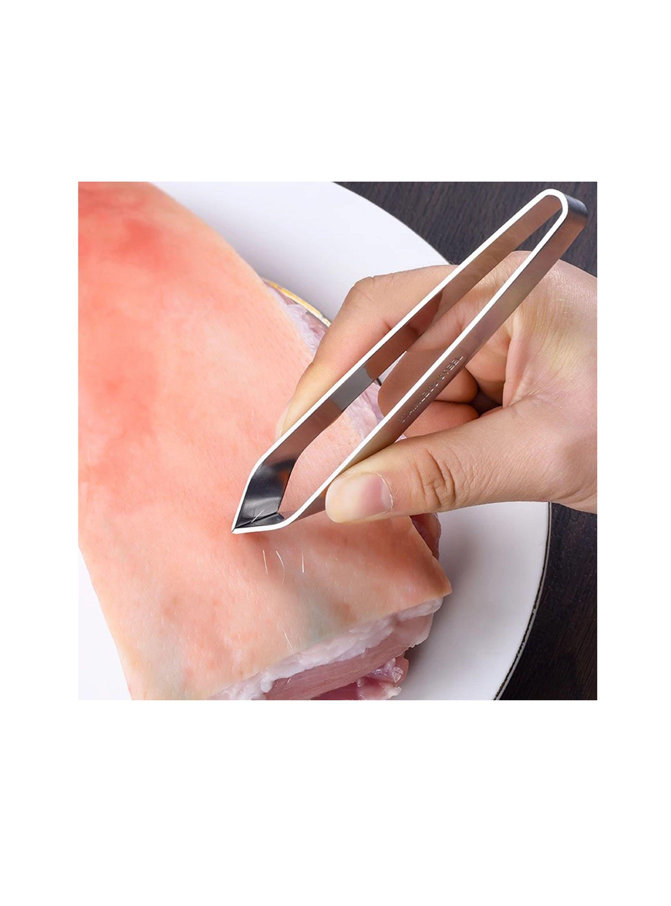 Pinza De Acero De Cocina Para Pescado Chef Gastronomía-3