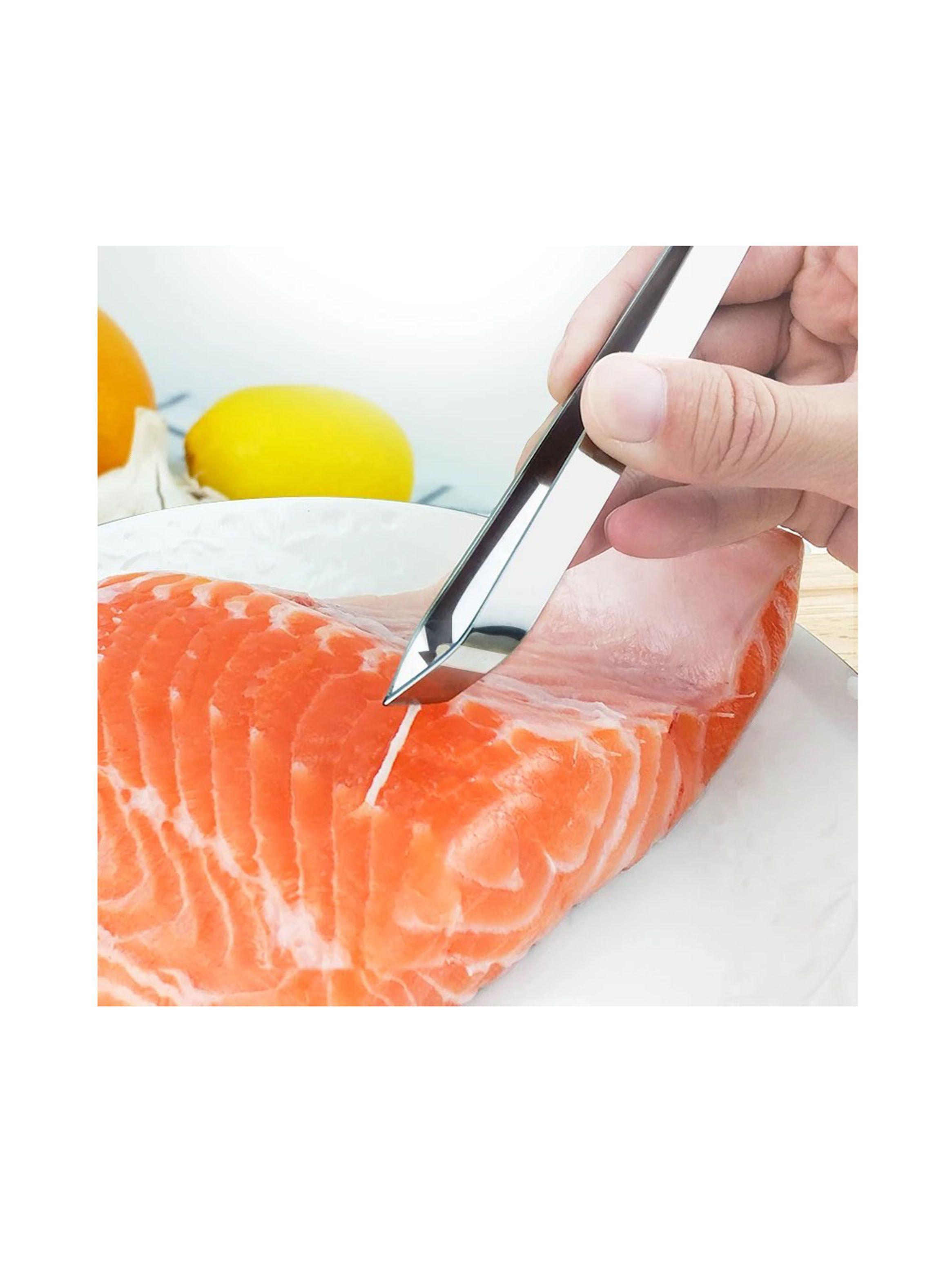 Pinza De Acero De Cocina Para Pescado Chef Gastronomía-5