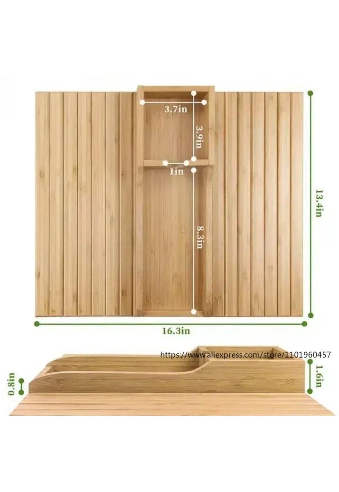 Organizador reposabrazos sofá bambú portavasos lateral-2