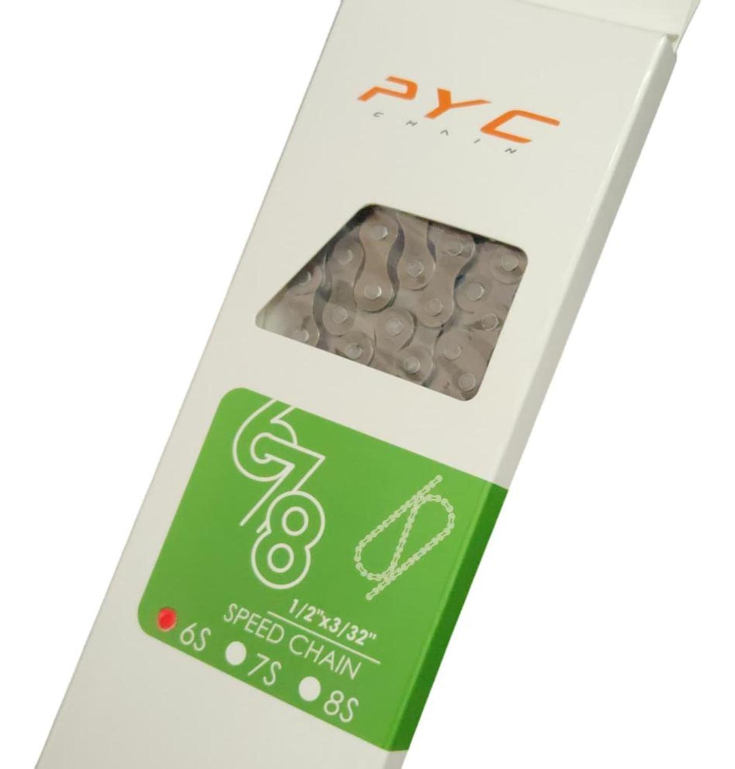 Cadena Bicicleta Pyc P6003 6 V Compatible Shimano Mtb Urbana-3