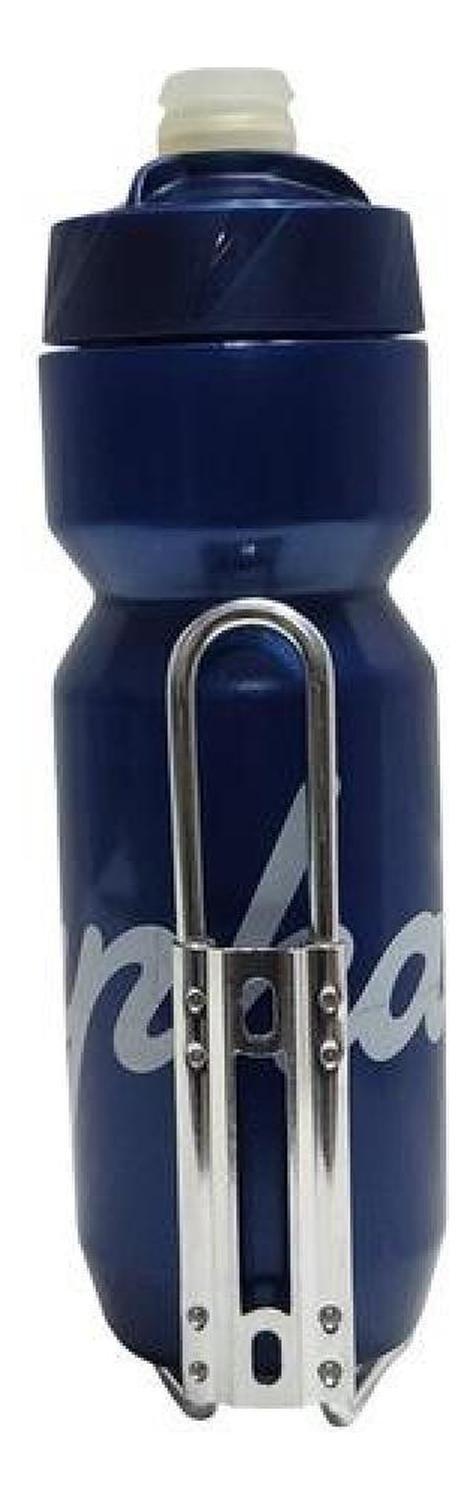 Portacaramagiola Aluminio Soporte Botella Ciclismo Ruta Mtb Plateado-7