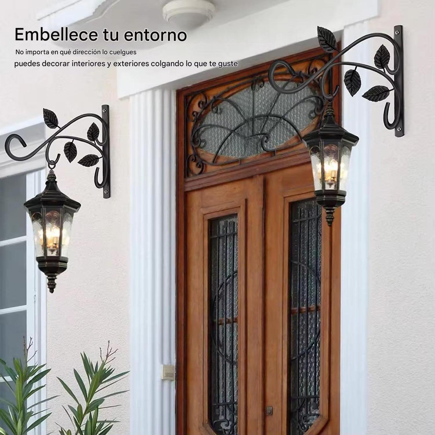 Soporte Colgante Plantas Metal Macetero Exterior Jardin-3