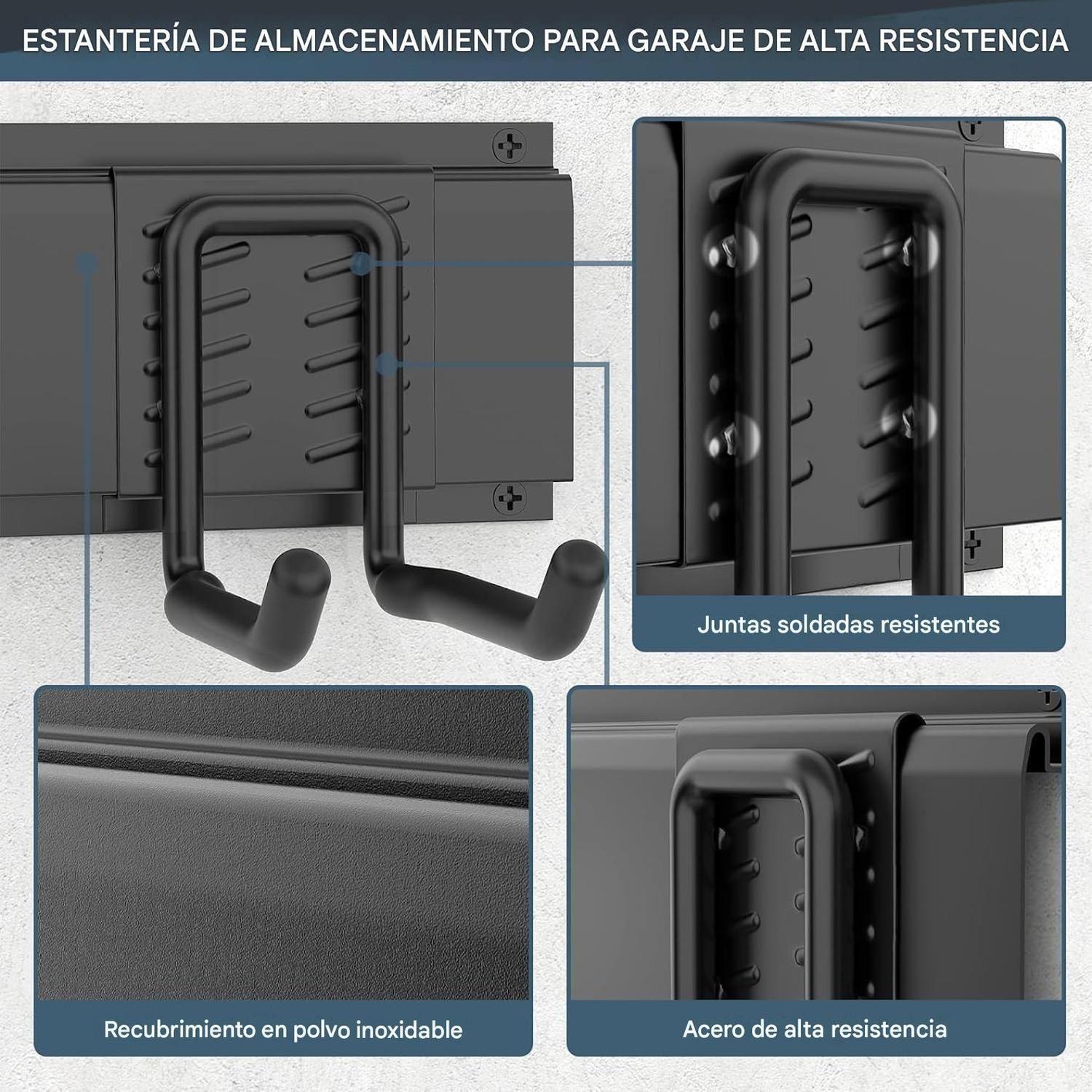 Organizador Herramientas Pared Soporte Metálico Alta Carga-5