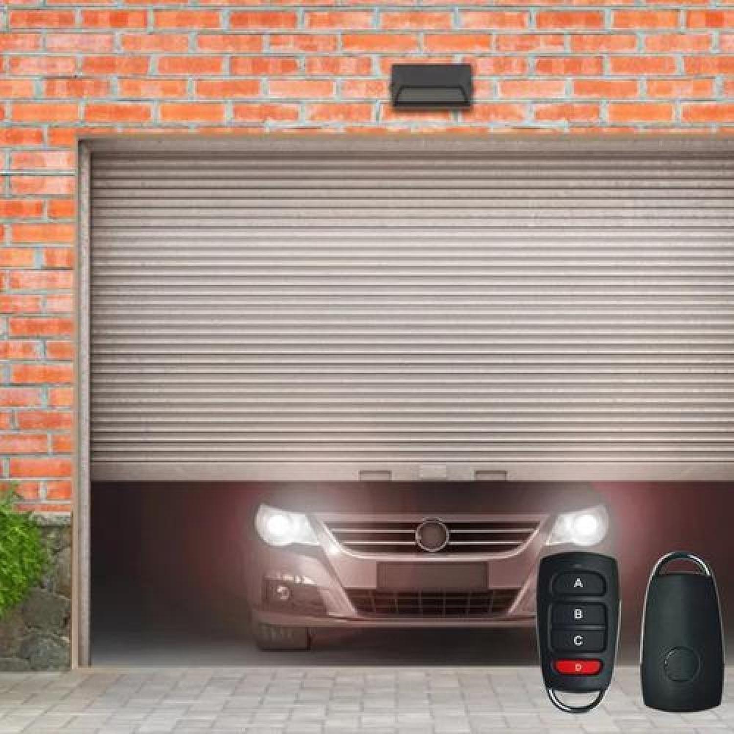 Control Remoto Universal 100 Metros Porton Electrico Auto Negro-2