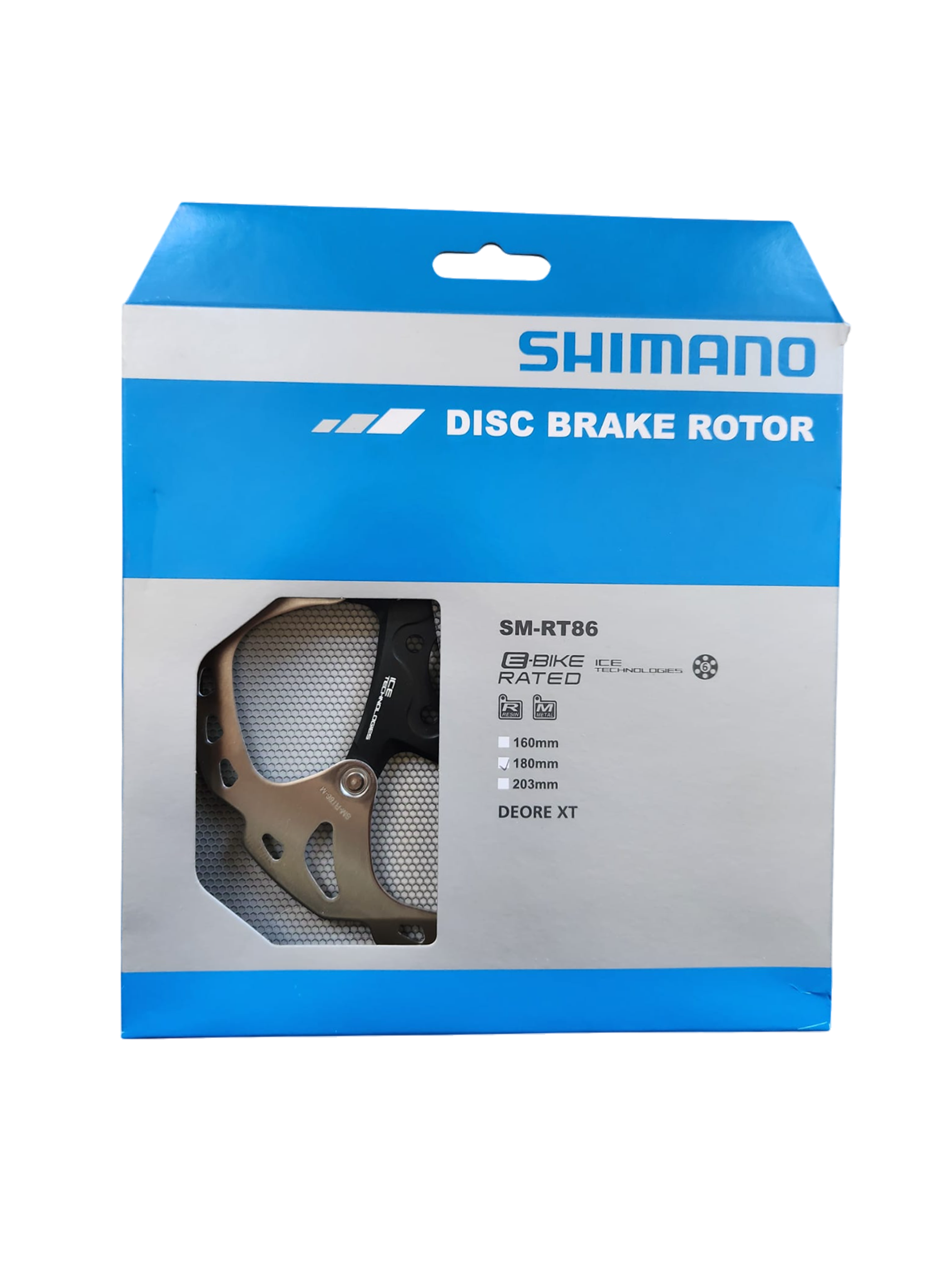 Rotor Shimano Rt86 180mm 6 Pernos Ice Tech Mtb Freno Disco-2