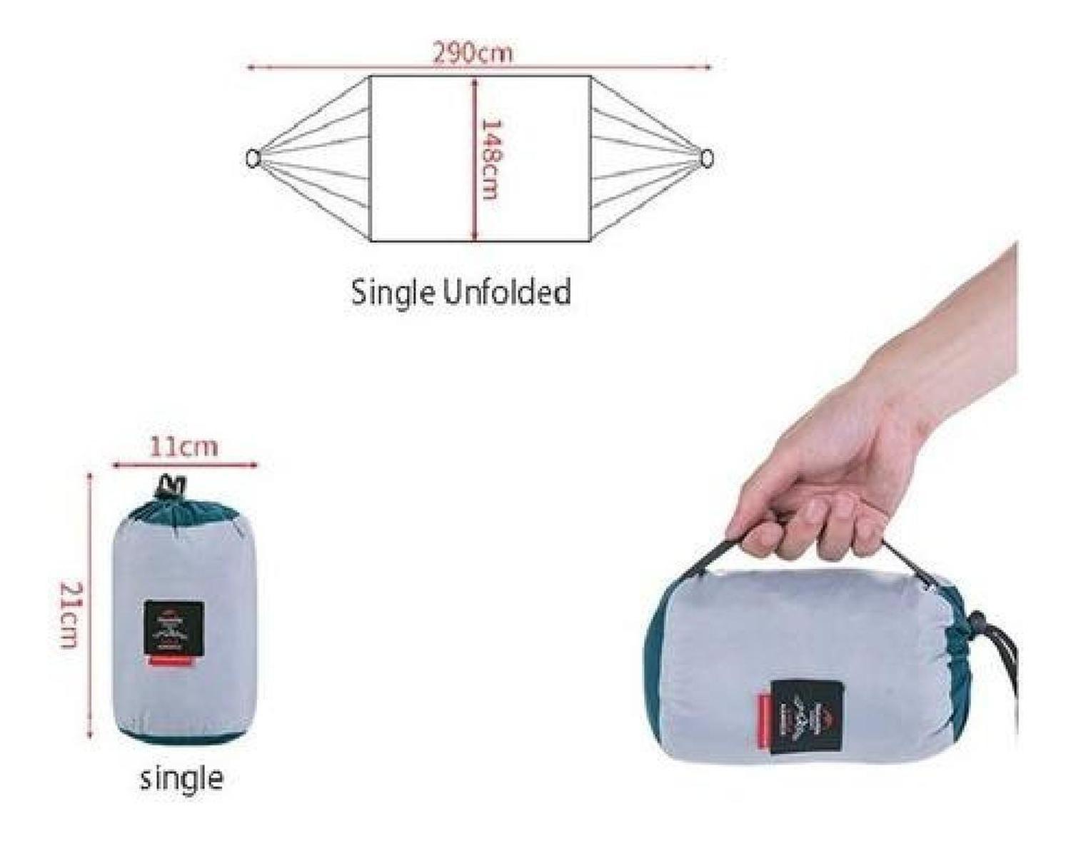 Hamaca Naturehike Ultra Liviana Portable Para Camping Single-4