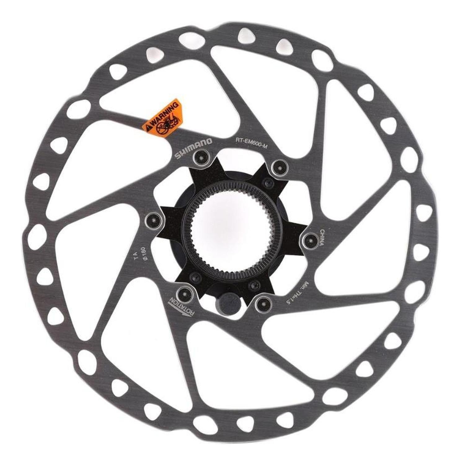 Rotor Freno Shimano Rt-em600 180 Mm Disco Center Lock - Plateado-2