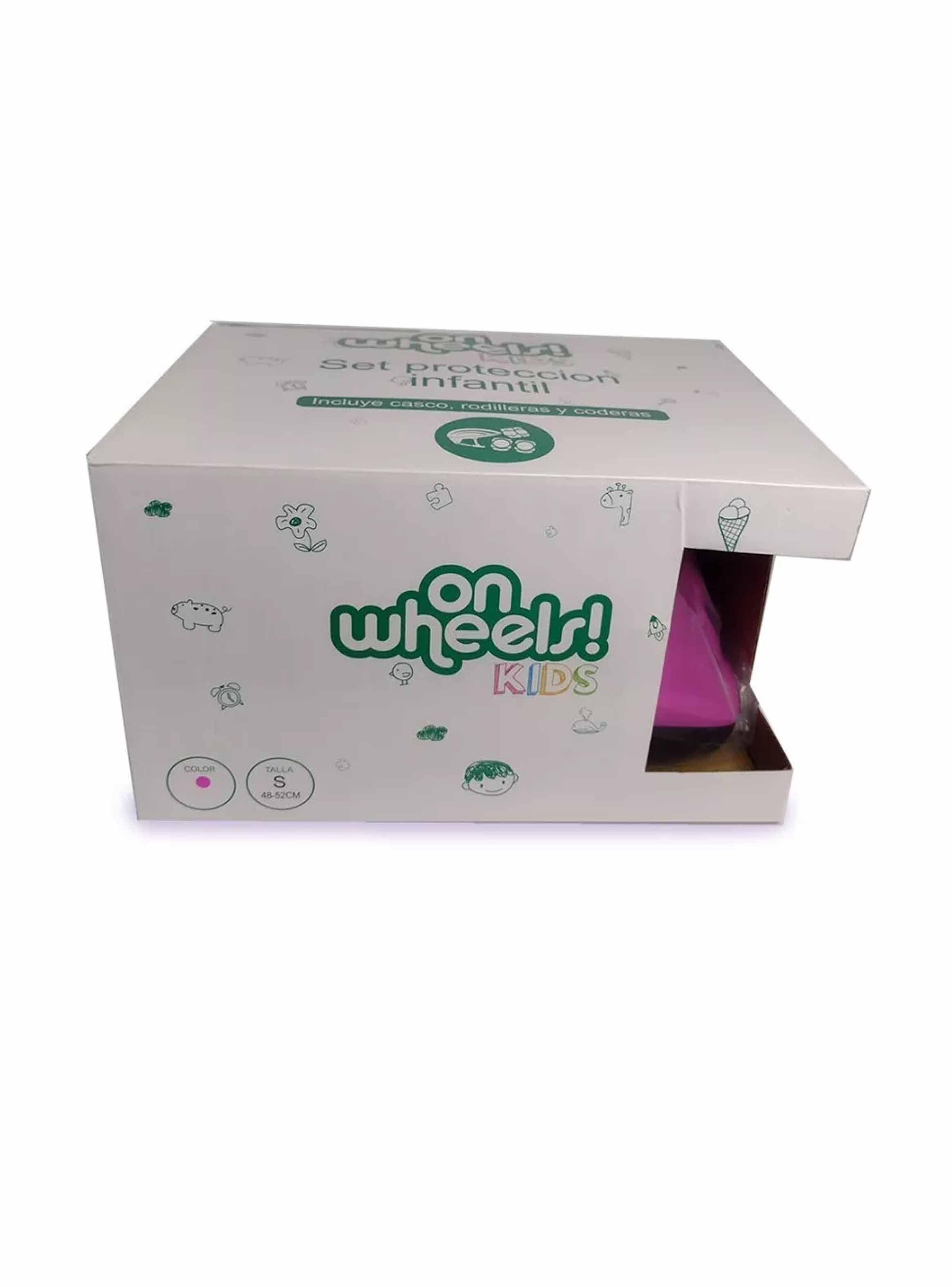Set Casco Rodillera Codera Muñequera Niños Onwheels-5