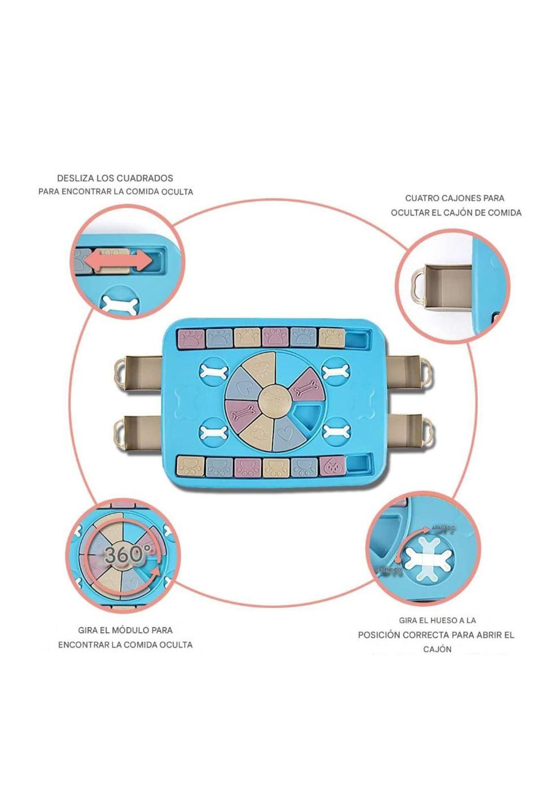 Dispensador Comida Perro Puzzle Interactivo Antideslizante-2