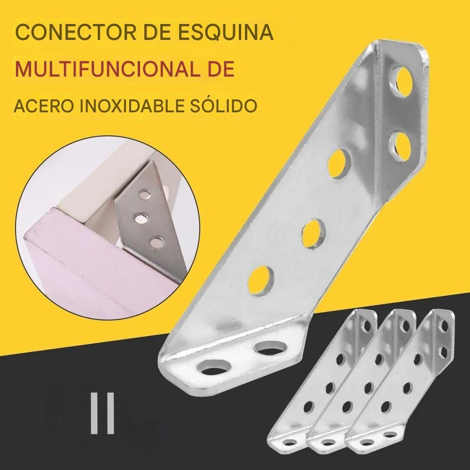 Escuadra Angulo Refuerzo Esquinera 90° Acero Inoxidable-2