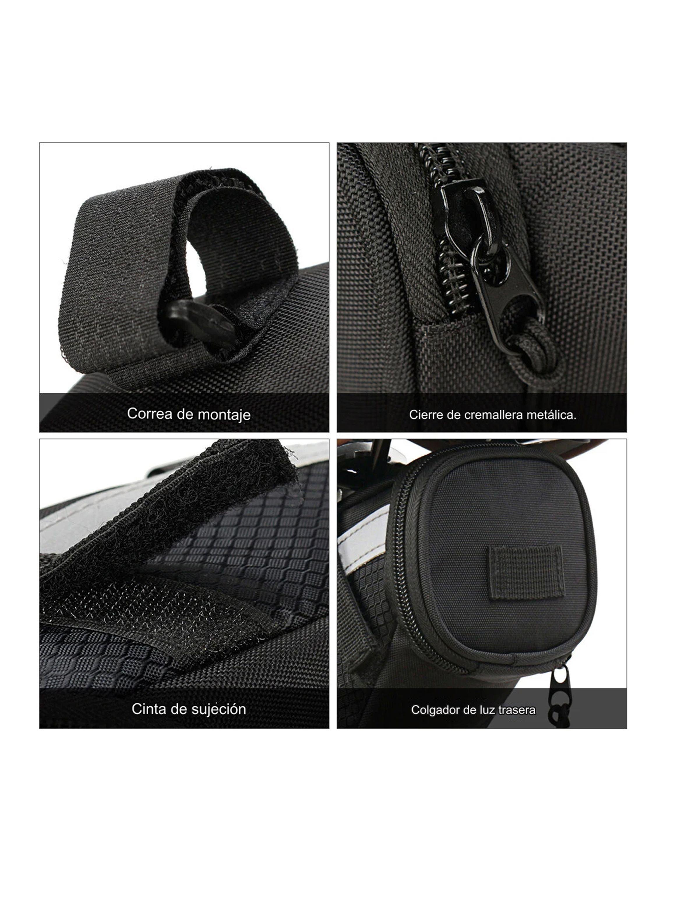 Bolso Trasero 1.5 Lt Tubo Sillín Impermeable Bicicleta-6