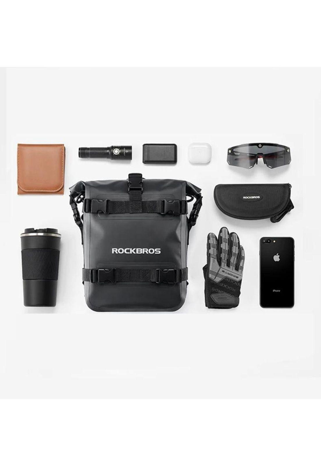 Alforja Rockbros Impermeable 5L Moto y Bolso Bandolera Viaje-8