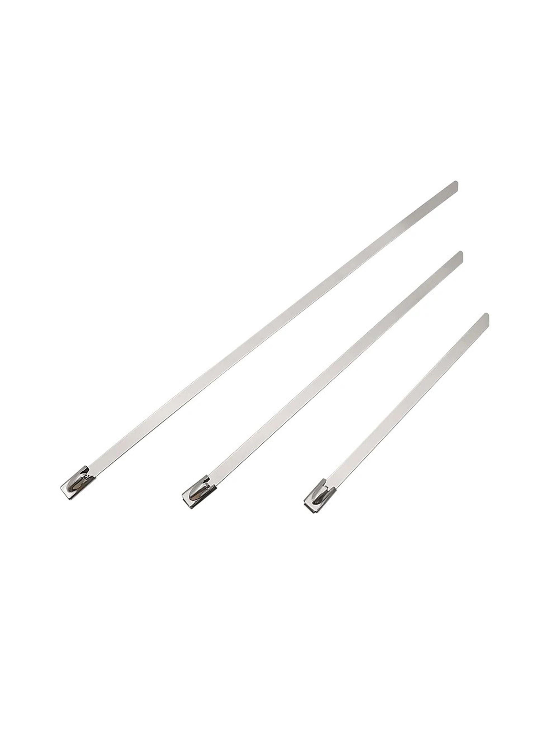 100 Bridas Acero Inoxidable Mètalica Seguridad 4.6x500mm-2