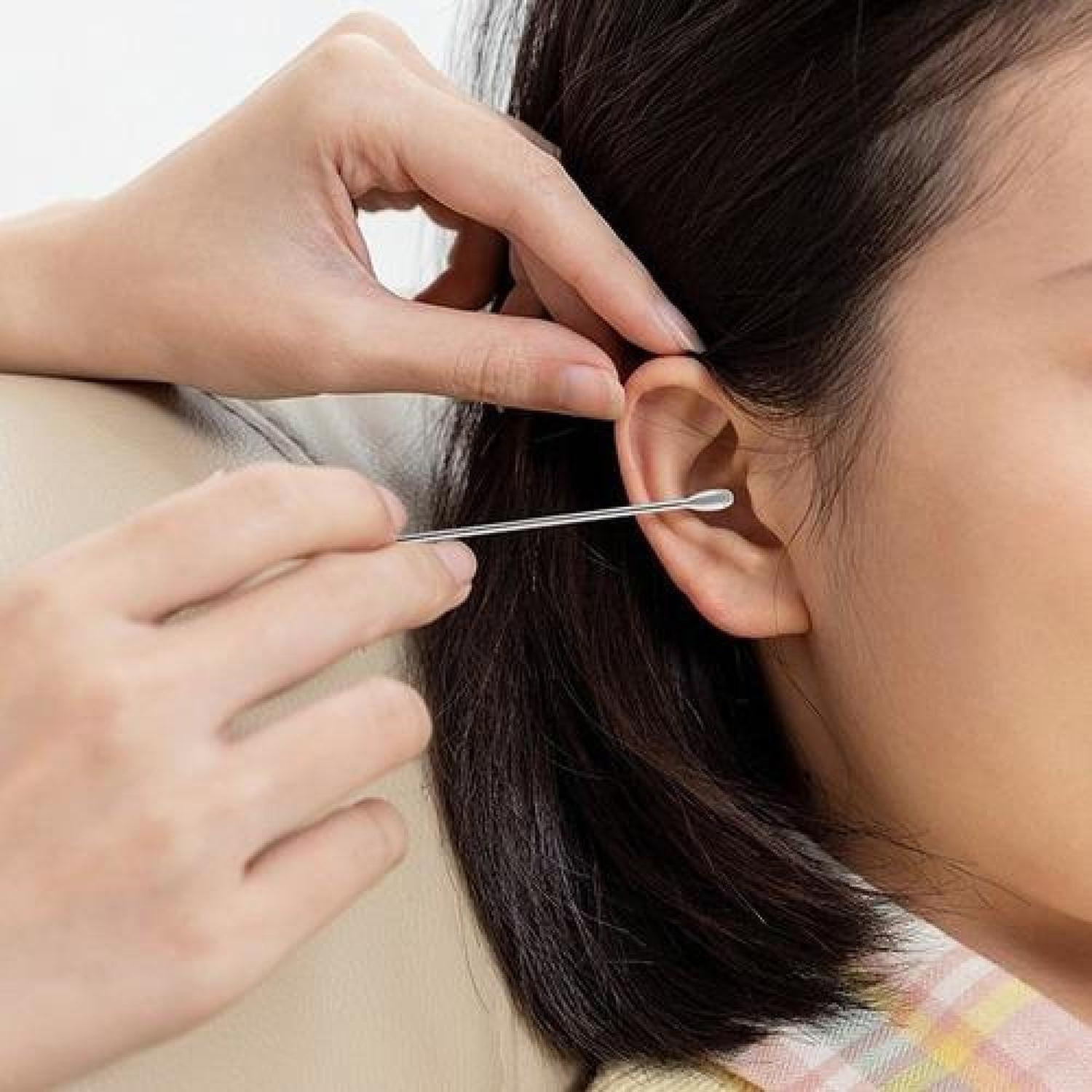 Set Implementos Limpieza Oídos Cerumen Acero Inoxidable-2