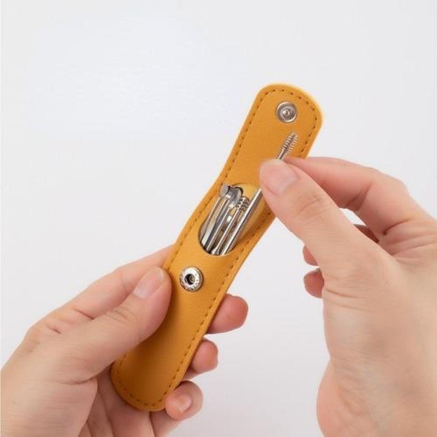 Set Implementos Limpieza Oídos Cerumen Acero Inoxidable-4