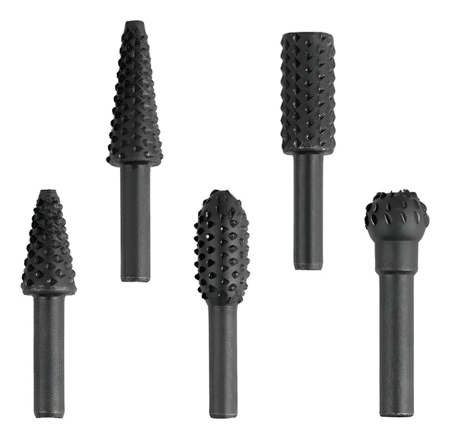 Set 5 Fresas Rotativas Madera Metal, Taladro Y Dremel, Lima-0
