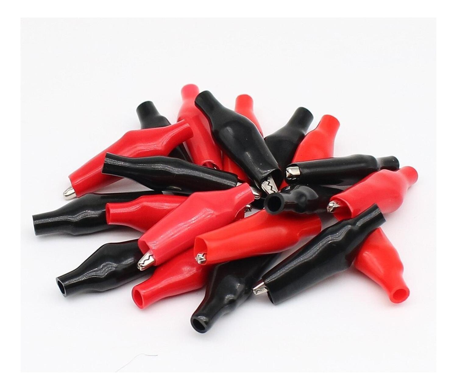 Pinzas Eléctricas 20u Tipo Cocodrilo Caimán 28 Mm 300v~5a-1