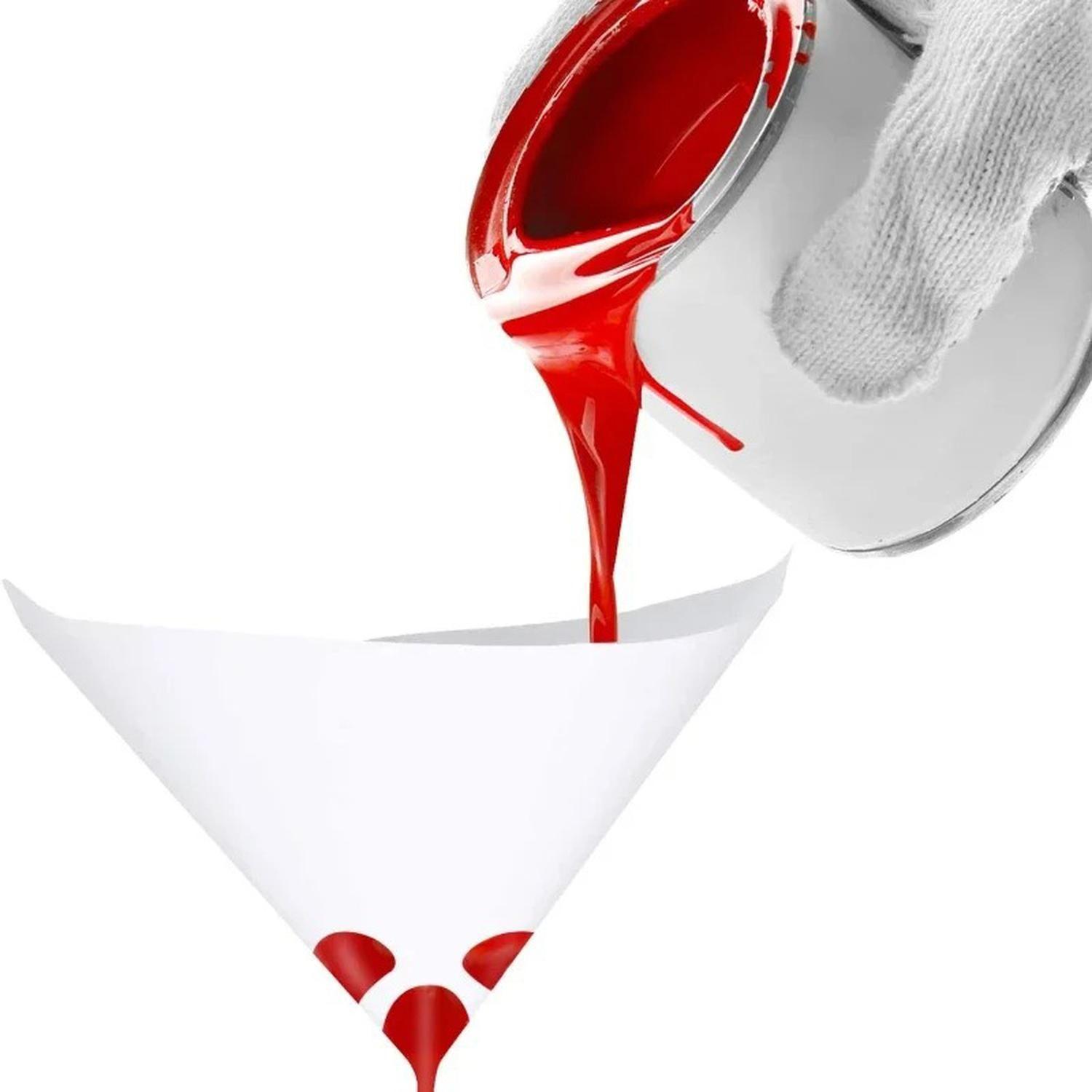 100 Filtros Embudo Pintura Automotriz 100 Micras Desechables-7