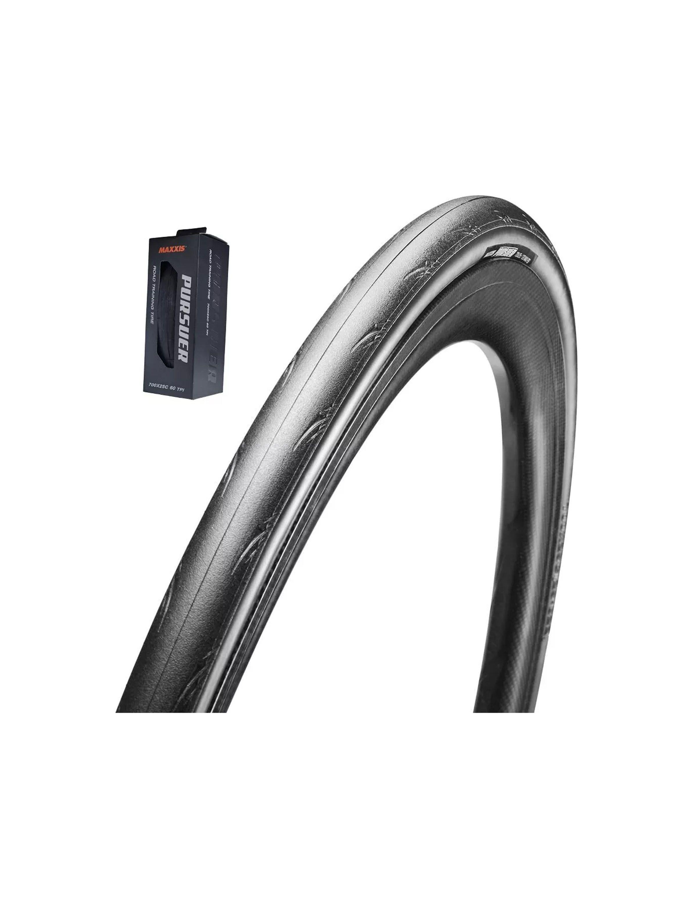 Neumático Maxxis Pursuer 700x25c Negro Ruta Fixie Pistera-0