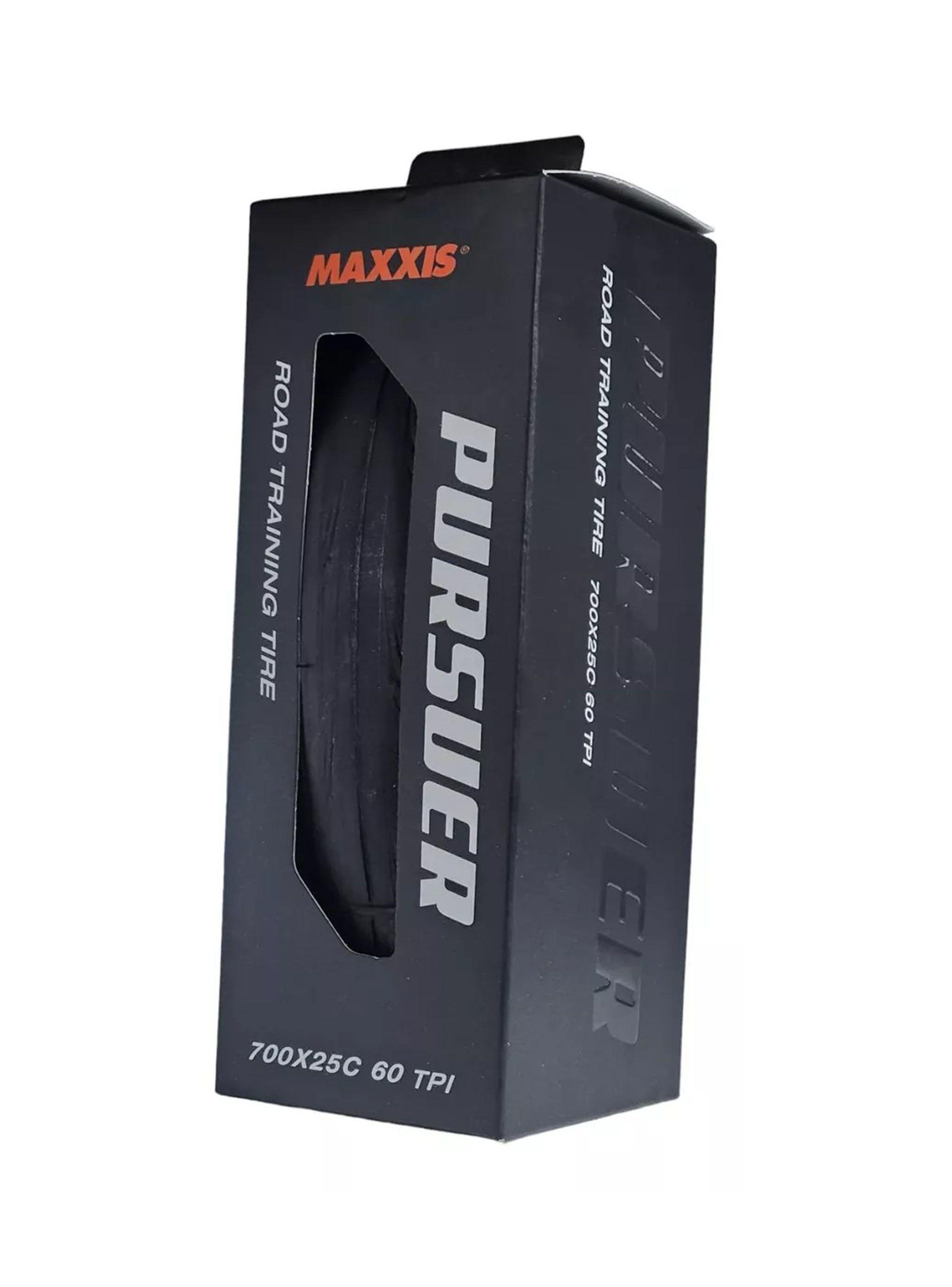 Neumático Maxxis Pursuer 700x25c Negro Ruta Fixie Pistera-2