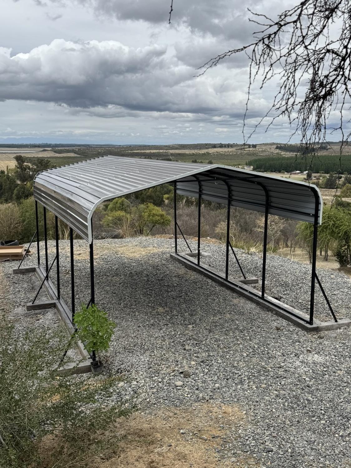 Cobertizo Garage Metálico prefabricado para Camioneta auto-2