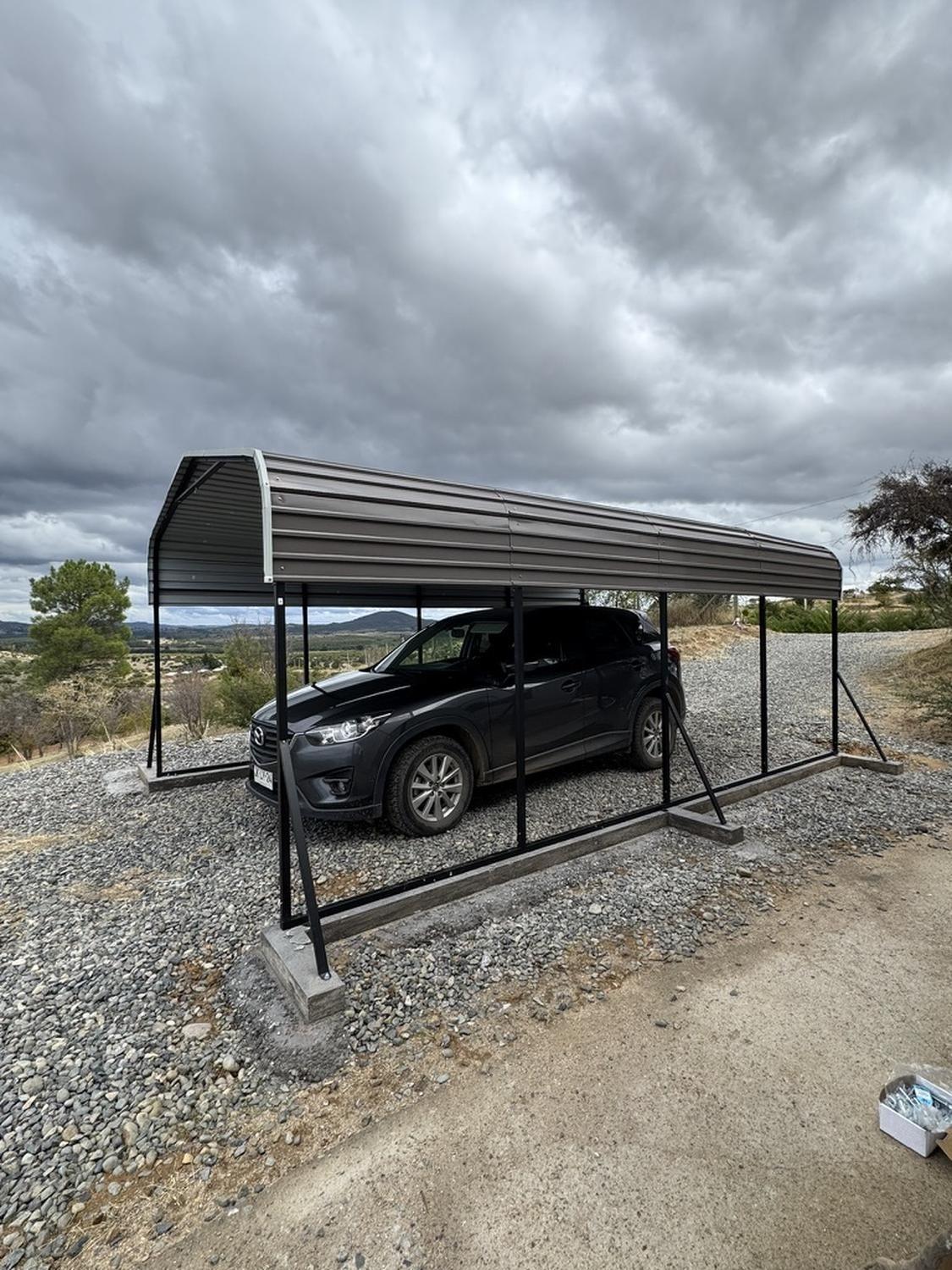 Cobertizo Garage Metálico prefabricado para Camioneta auto-3