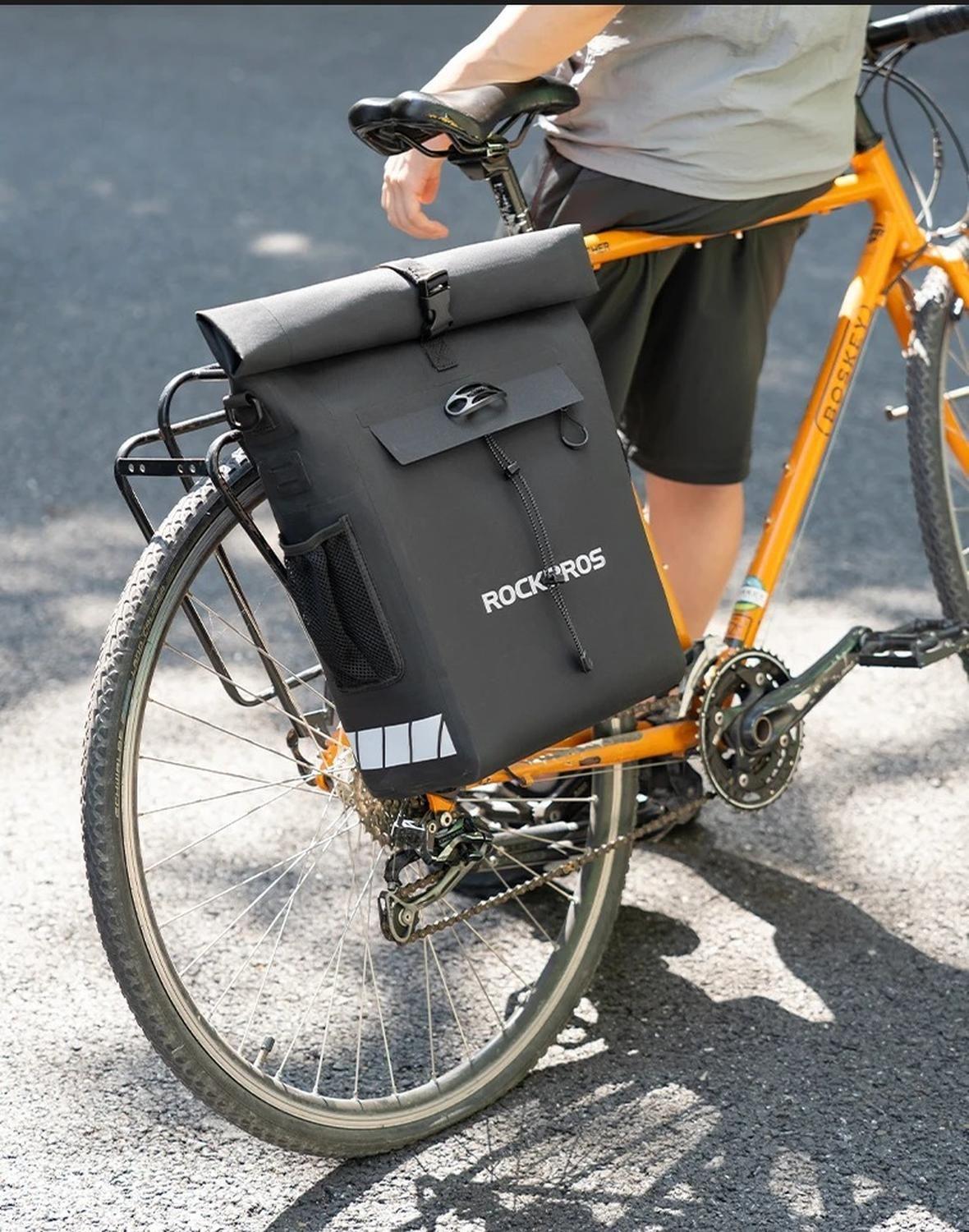 Alforja Bicicleta Rockbros Bolso Parrilla Impermeable 18L-3